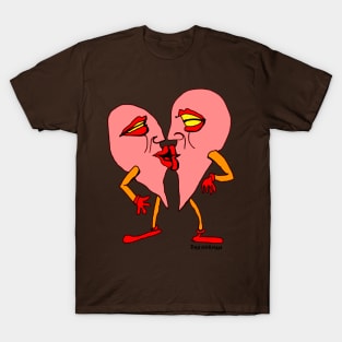 Heart Attracts frame Two T-Shirt